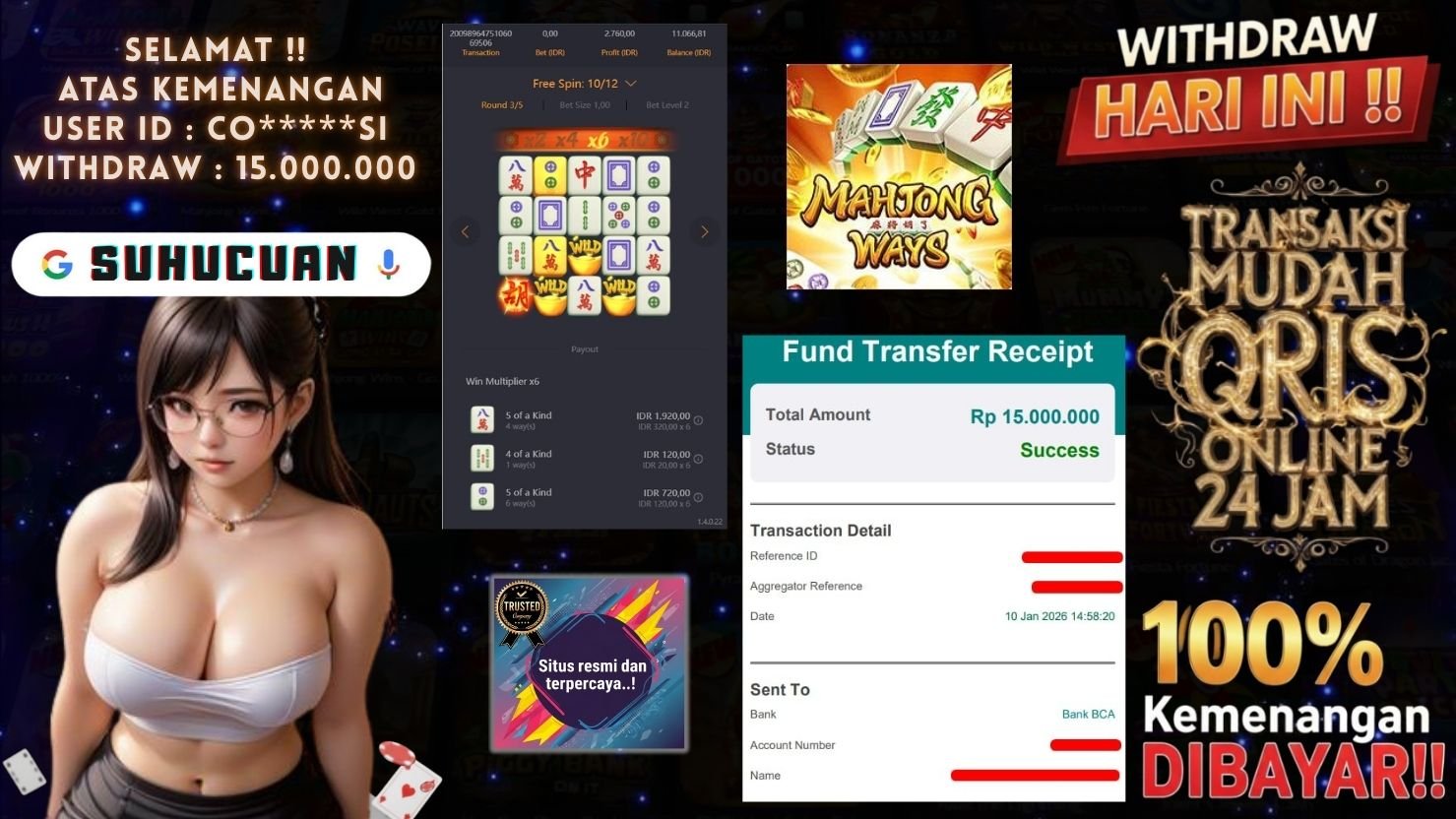 SUHUCUAN JACKPOT SLOT MAHJONG WAYS